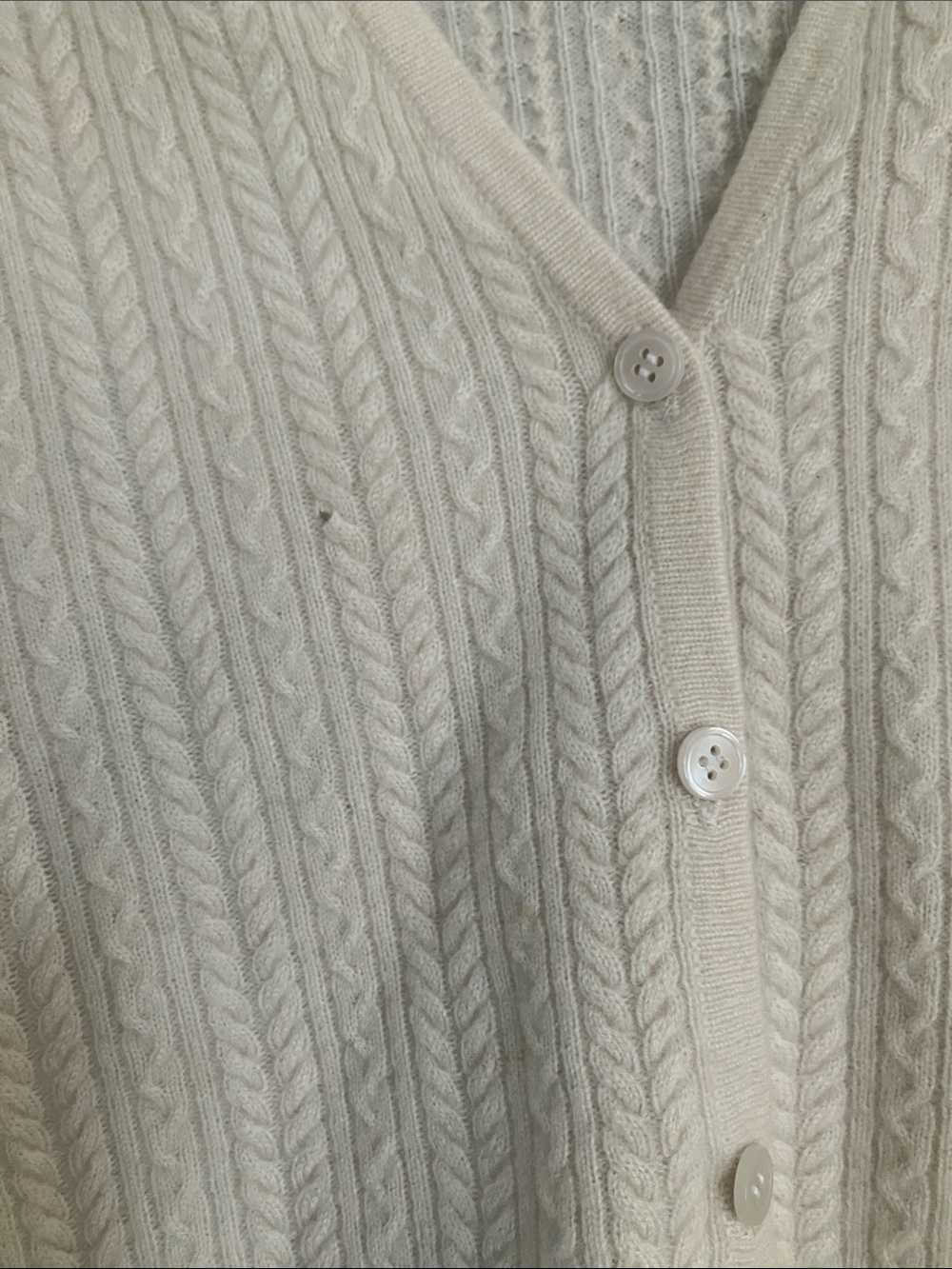 William Kasper light cashmere short sleeve cardigan - Picture 6 of 6